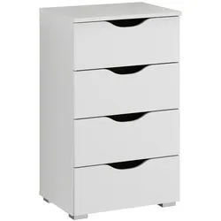Schubkastenkommode RAUCH "Dresden", weiß, B:47cm H:81cm T:42cm, Sideboards, Breite 47 cm