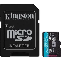 Kingston microSDXC Canvas Go! Plus 512GB Class 10 UHS-I A2 V30 + SD-Adapter