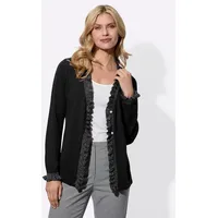 Sieh an! Strickjacke schwarz 56