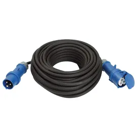 as - Schwabe AS Schwabe 63282 Strom Verlängerungskabel 32A Schwarz, 25m H07RN-F 3G6, IP44,