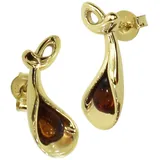 Ostsee-Schmuck Ohrstecker Jeanne gelbgold 375 18 x 7mm