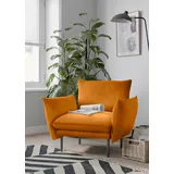OTTO home Cocktailsessel Stine Polyester 96 x 86 x 86 cm goldfarben mit Kissenoptik
