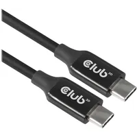 Club 3D USB 3.2 Typ-C zu Typ-C Kabel 5m 8K60Hz, St./St. schwarz