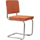 ZUIVER Ridge Kink Esszimmerstuhl Polyester orange