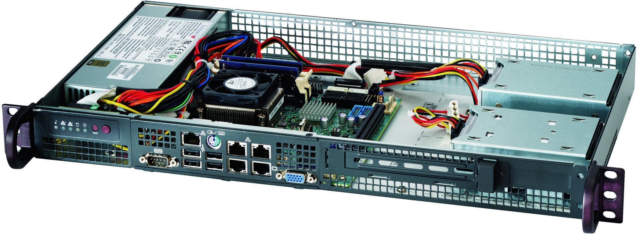 Supermicro SC505-203B: Servergehäuse 19", Server Barebone