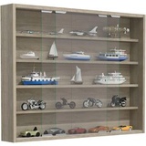VCM Hängevitrine Wandvitrine Glas Agisa L - Braun