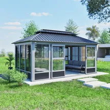 Sojag Olan 1017 3,1 x 5 m inkl. Seitenteile Grau/Schwarz