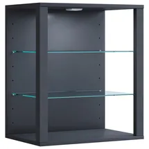 VCM GlasolSW Vitrinenschrank wandhängend Anthrazit
