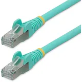 Startech StarTech.com 5 m CAT6a Ethernet Cable - LSZH-Raucharm, Halogenfrei - 10 Gigabit RJ45 LAN Kabel - SFTP Patchkabel - Aqua - CAT6a Verlegekabel - Abgeschirmtes Netzwerkkabel/Ethernet Kabel