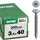 SPAX Flachrückwandkopf 3,5 x 40 mm 200 Stück