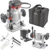 AREBOS Oberfräse  Holz Fräse Fräsmaschine Laminate | 710W | Tauchbasis & Trimmer