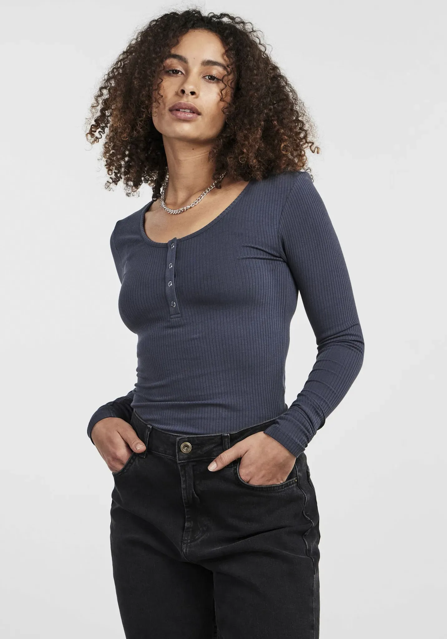 Langarmshirt PIECES 