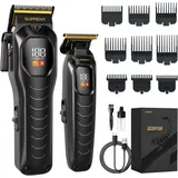 SUPRENT Profi Haarschneidemaschine Set Schwarz
