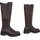 Ital-Design Plateaustiefel Damen Braun 37