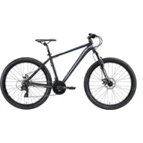 Bikestar Mountainbike BIKESTAR Fahrräder Gr. 46cm, 27,5 Zoll (69,85cm), schwarz für Damen und Herren, Kettenschaltung