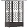 vidaXL Hochbeet mit Rankgitter und Dach 124 x 40 x 123 cm Braun