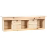vidaXL Spatzenhaus 5-fach 68x15x21 cm Tannenholz