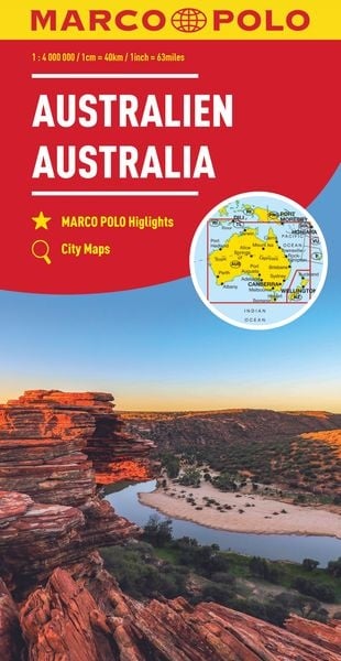 Preisvergleich Produktbild MARCO POLO Kontinentalkarte Australien 1:4 Mio.