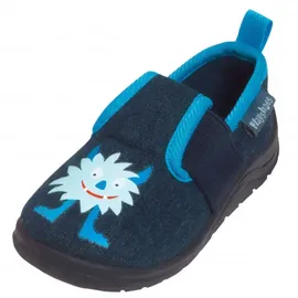 Playshoes Monster Hausschuhe Blau 18