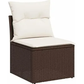 vidaXL Garten-Lounge-Set 11-tlg. braun