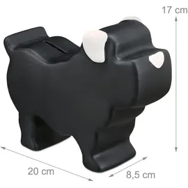 Relaxdays Hund Sparschwein 17 cm