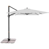 Doppler Pendelschirm myZone AX ca. 320 cm x 240 cm Hellgrau 8-teilig