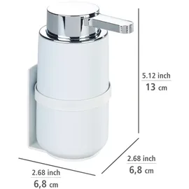 Wenko Seifenspender Woya 54655100 weiß Keramik 250,0 ml, 1 St.