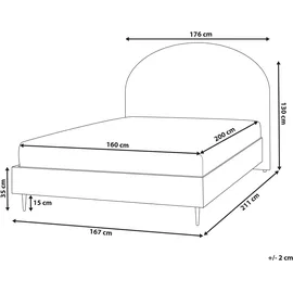 Beliani Bett Millay 160 x 200 cm