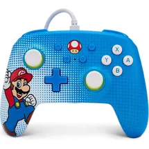 PowerA Switch Controller Mario Pop Art blau