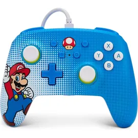 PowerA Switch Controller Mario Pop Art blau