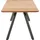 Musterring Gartentisch 200 x 95 x 76 cm Braun/Grau