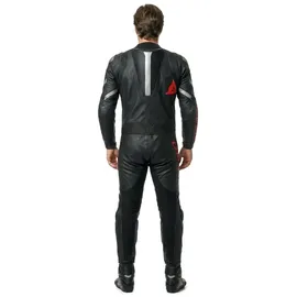 Dainese Demon Sprint Lederkombi - Schwarz/Neon-Rot / 48