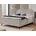 s-style möbel Boxspringbett Sonna mit Topper Bettkästen und Metallfüße aus Bouclé-Stoff, Bonellfedern grau