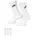 Sportswear Crew-Socken White/Black 46-50
