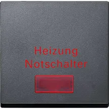 Merten Wippe für Heizungs-Notschalter, anthrazit System M