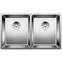 Blanco Andano 340/340-IF Edelstahl Seidenglanz + Handbetätigung + InFino