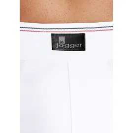 LE JOGGER Slip in weiß, | Gr. 6 (L), Jersey, Obermaterial: 100% Baumwolle, unifarben, körpernah, Unterhosen, nur einfarbig