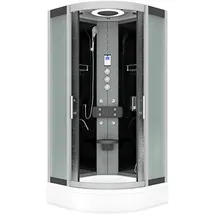 AcquaVapore Komplettdusche Duschkabine Fertigdusche Dusche D58-53m1-ec 90x90 cm, Mit 2k Scheiben Versiegelung