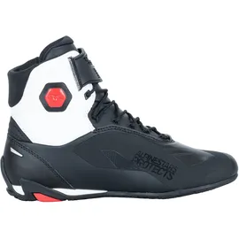 Alpinestars Faster-4 Motorrad Schuhe schwarz/weiß/rot, 12