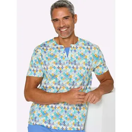 wäschepur Shorty bedruckt Mittelblau/Türkis 48/50