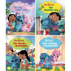 Nelson Mini-Bücher: 4er Disney Lilo & Stitch 1-4: 4 Minibücher im Set