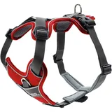 Hunter Divo Hundegeschirr rot/grau S