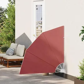 vidaXL Balkonfächer 140 x 140 cm Terracotta-Rot Polyester