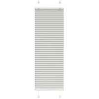 VidaXL Plissee Hellgrau 40x100 cm Stoffbreite 39,4 cm Polyester