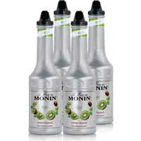 Monin Fruchtpüree Mix Kiwi 1L - Cocktails Milchshakes (4er Pack)