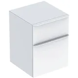Geberit Smyle Square Seitenschrank 45x60x47cm, m 2 Laden, weiß hochglanz