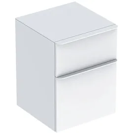 Geberit Smyle Square Seitenschrank 45x60x47cm, m 2 Laden, weiß hochglanz