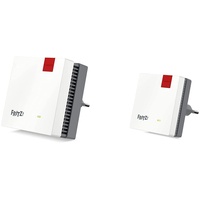 AVM Fritz!Repeater 1200 AX International, Wi-Fi 6 Mesh Repeater & Fritz!WLAN Mesh Repeater 600 (WLAN N bis zu 600 MBit/s (2,4 GHz), WPS, kompakte Bauweise, deutschsprachige Version)