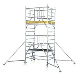 Fahrgerüst Arbeitshöhe 12.350mm Plattform 1.200 x 2.500mm - silber