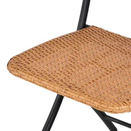 Outsunny Gartenmöbelset, Stahl, PE-Rattan
